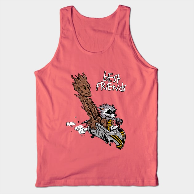 Rocket & Groot: Galactic Best Friends Tank Top by joefixit2